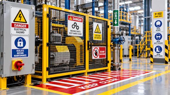 safety signage — for machines