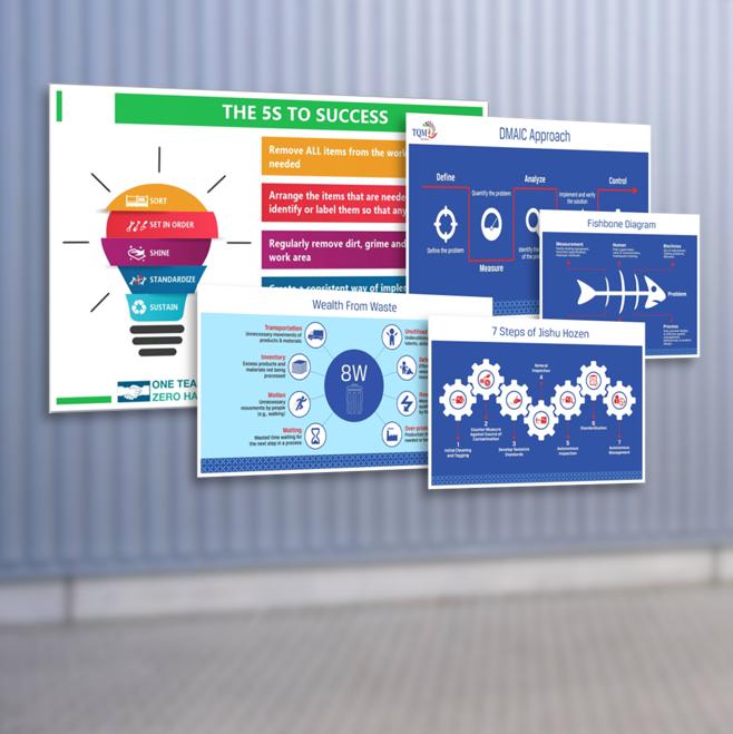 Labels and Stickers for productive workplace